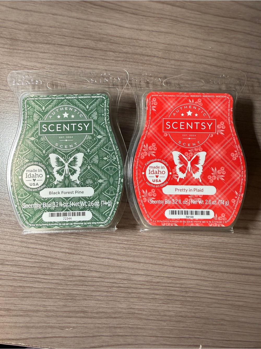 Set of 2 Scentsy Christmas Wax Melts